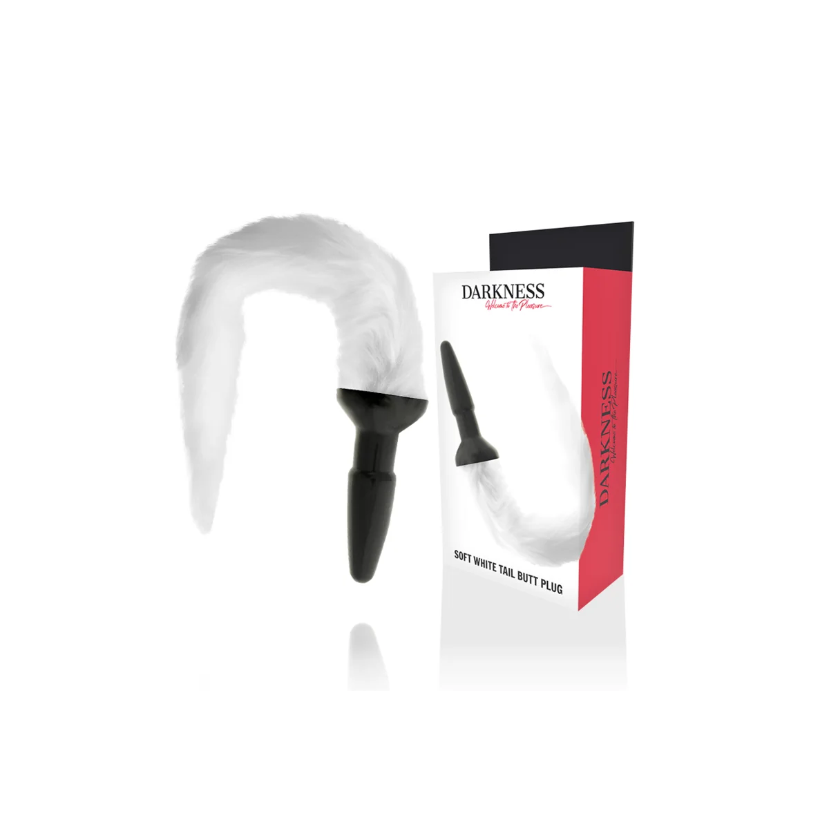 Silikon-Analsplug mit Weißem Schwanz von Darkness Anal kaufen | Fesselliebe
