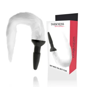 Silikon-Analsplug mit Weißem Schwanz von Darkness Anal kaufen | Fesselliebe