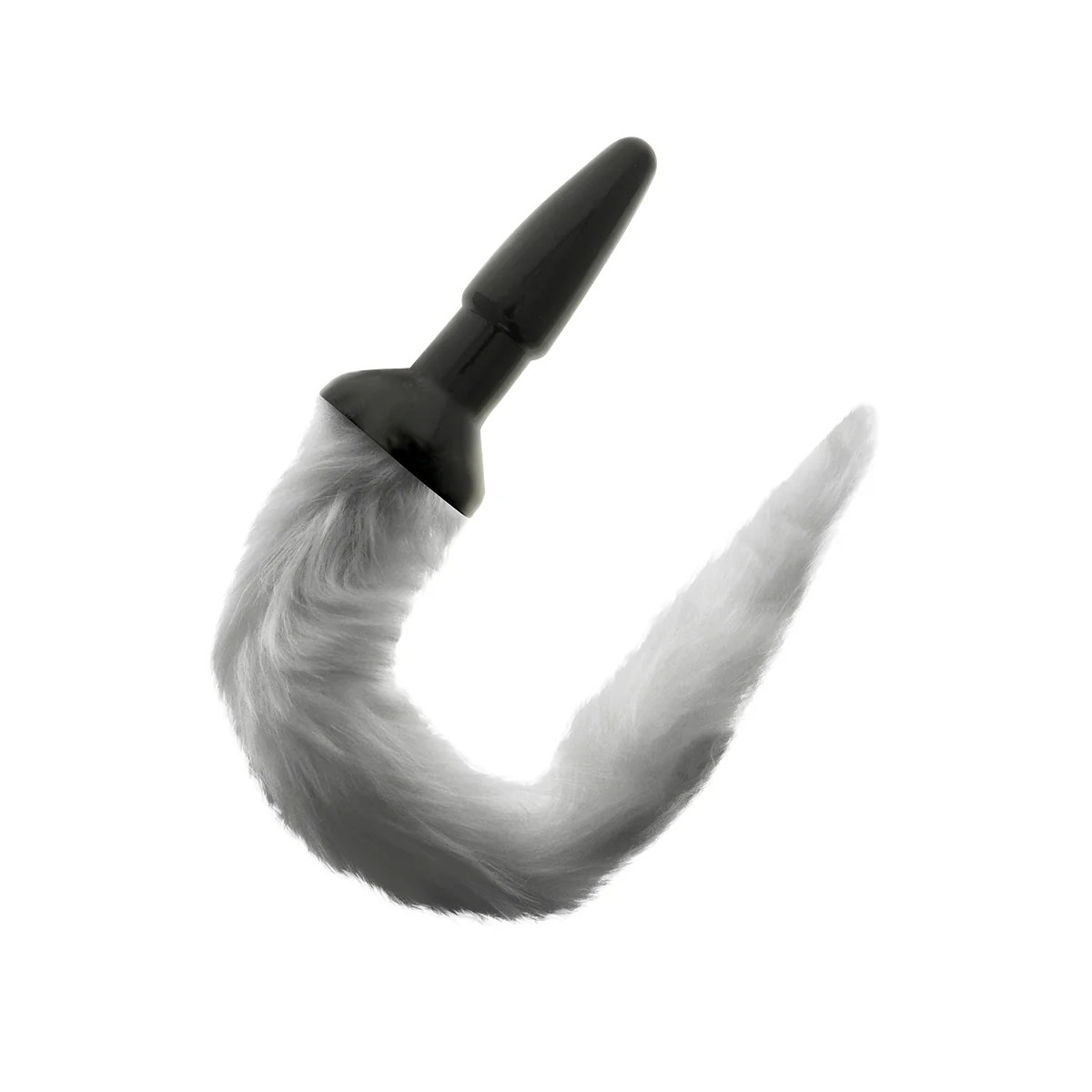 Silikon-Analsplug mit Grauem Schwanz von Darkness Anal kaufen | Fesselliebe
