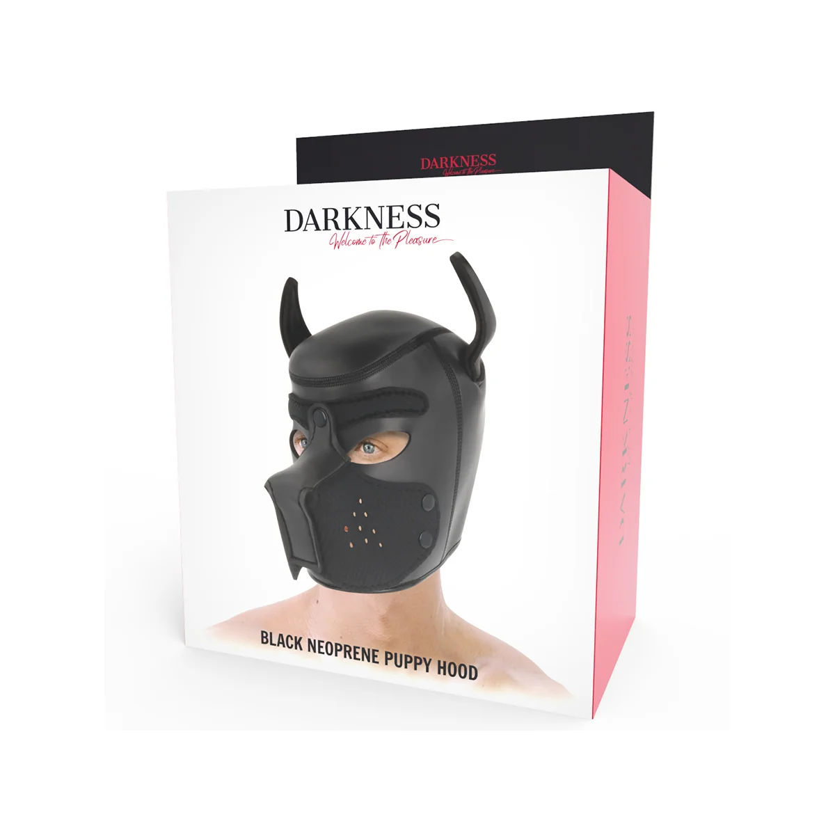 Neopren-Hundemaske mit Abnehmbarer Maule L von Darkness Bondage kaufen | Fesselliebe