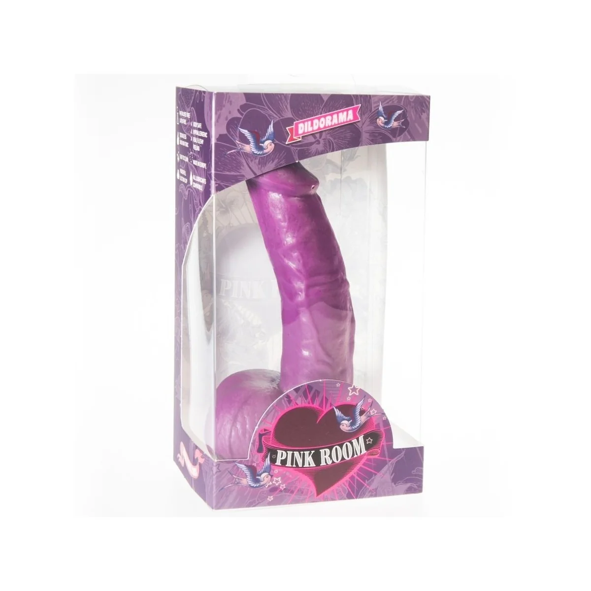 Connor realistischer Dildo Lila 16 cm von Pink Room kaufen | Fesselliebe