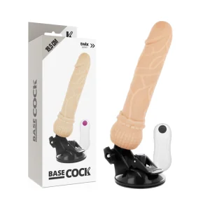 Realistischer Natürlicher mit Fernbedienungsvibrator 19.5 cm -O- 4 cm von Basecock kaufen | Fesselliebe