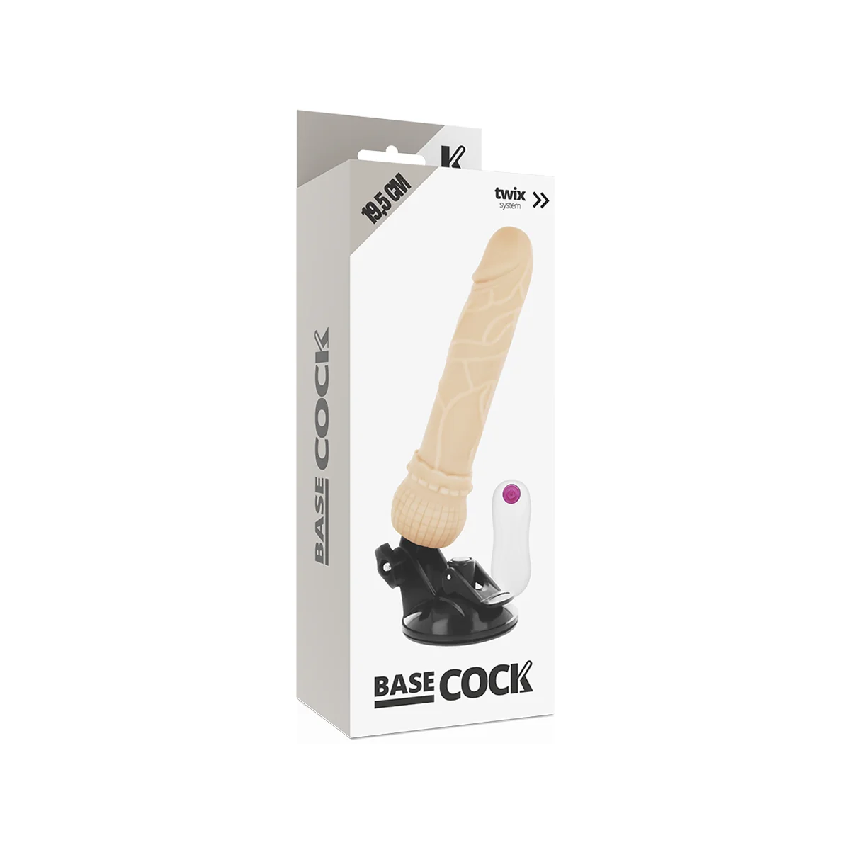 Realistischer Natürlicher mit Fernbedienungsvibrator 19.5 cm -O- 4 cm von Basecock kaufen | Fesselliebe