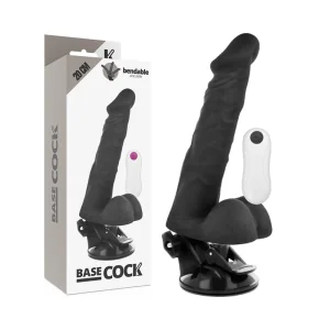biegsamer Vibrator mit Fernbedienung Schwarz 20 cm -O- 4.5 cm von Basecock kaufen | Fesselliebe