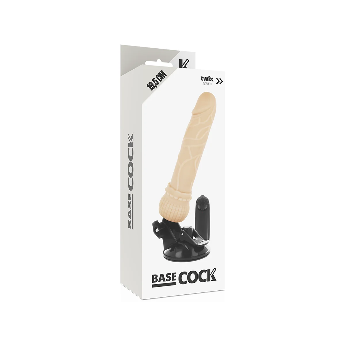 Realistischer Vibrator mit Fernbedienung Natürlicher 19.5 cm -O- 4 cm von Basecock kaufen | Fesselliebe