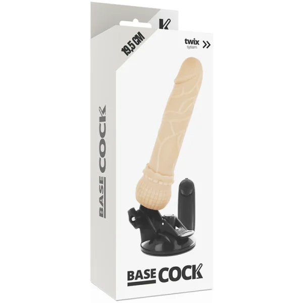 Realistischer Vibrator mit Fernbedienung Natürlicher 19.5 cm -O- 4 cm von Basecock kaufen | Fesselliebe