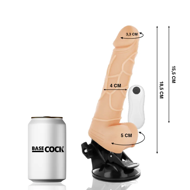 Realistischer Natürlicher mit Fernbedienung Vibrator 18.5 cm -O- 4cm von Basecock kaufen | Fesselliebe 2