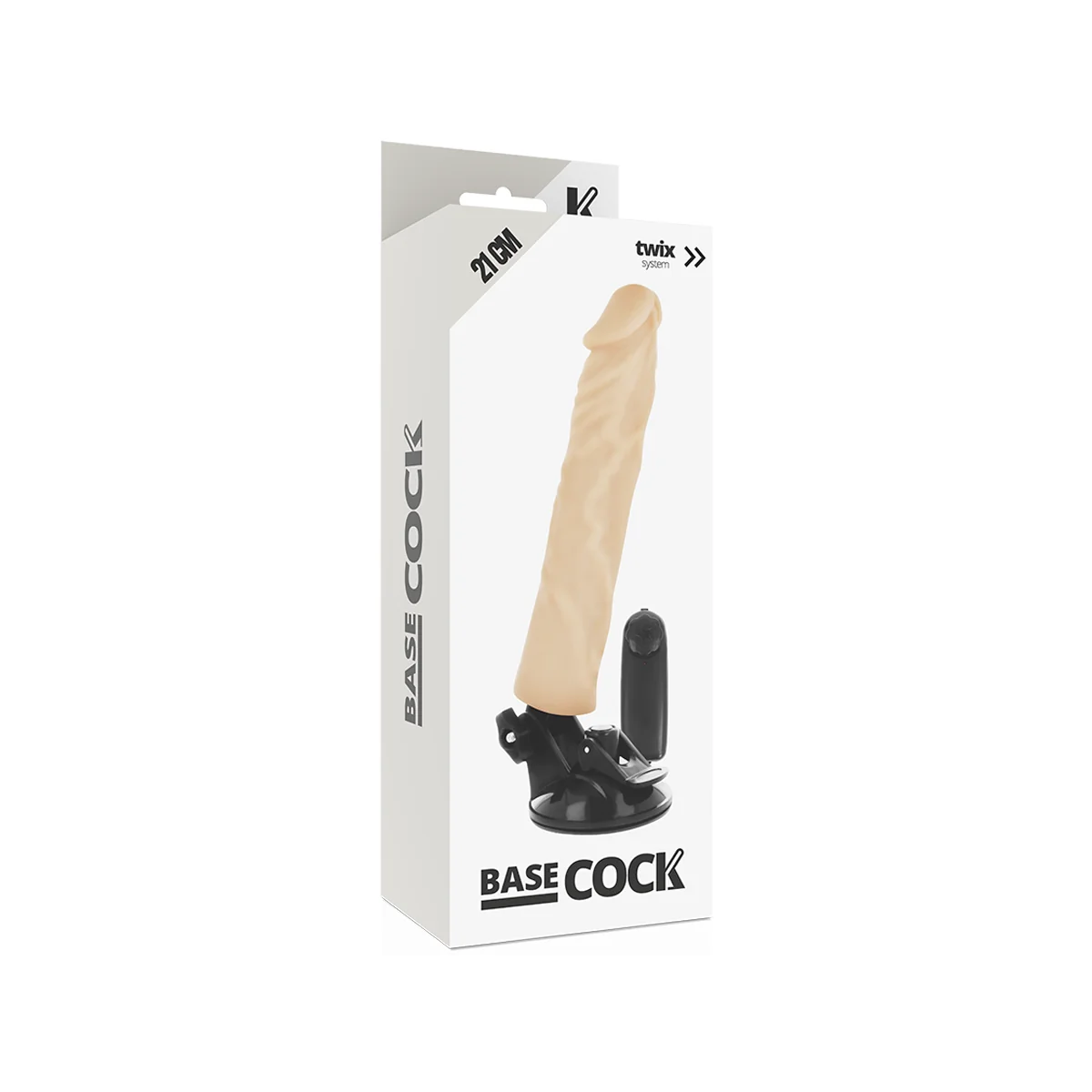 Realistischer Vibrator mit Fernbedienung Natürlicher 21 cm -O- 4 cm von Basecock kaufen | Fesselliebe