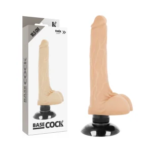 Realistischer Vibrator 2-1 Natürlich 18.5 cm -O- 4 cm von Basecock kaufen | Fesselliebe