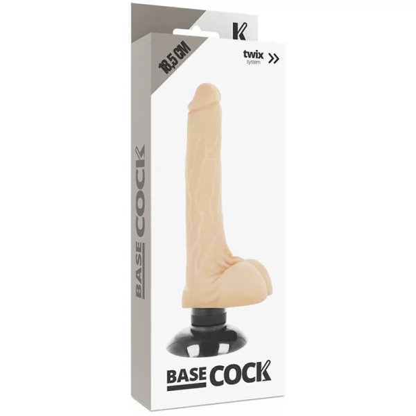 Realistischer Vibrator 2-1 Natürlich 18.5 cm -O- 4 cm von Basecock kaufen | Fesselliebe