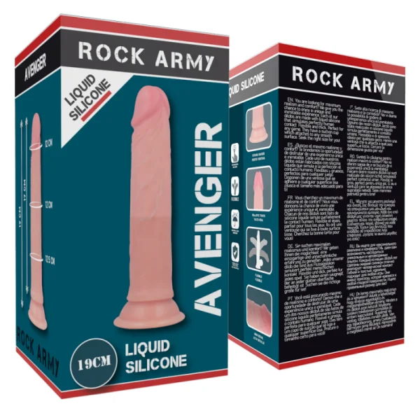 Liquid Silicone Premium Avenger Realistic 19 cm -O- 3.98 cm von Rock Army kaufen | Fesselliebe