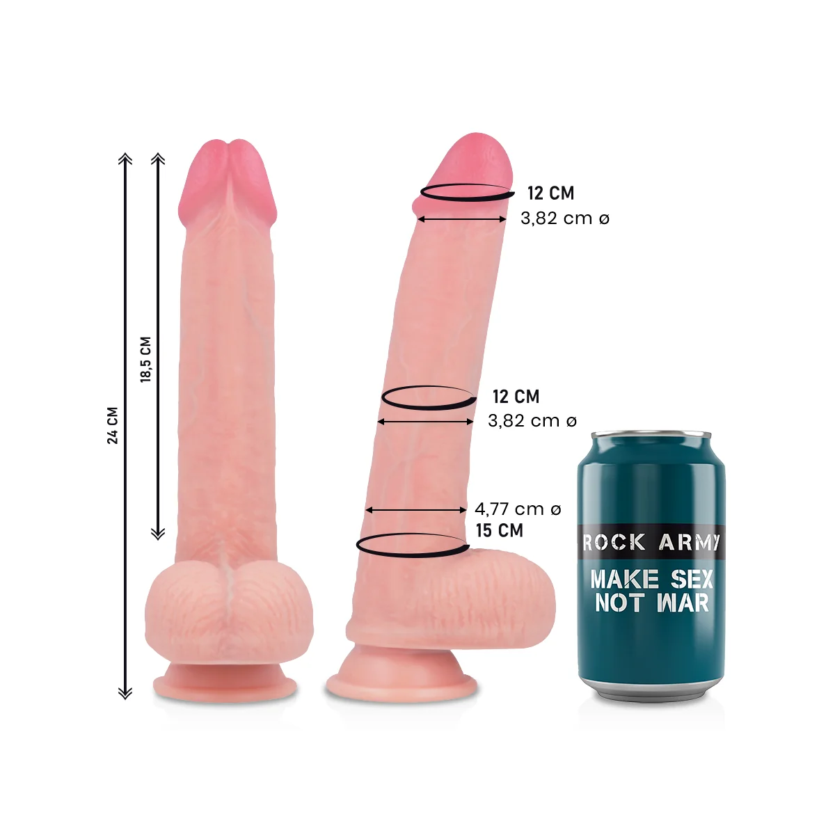 Liquid Silicone Premium Kingcobra Realistic 24 cm -O- 4.77 cm von Rock Army kaufen | Fesselliebe