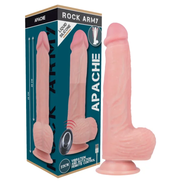 Flüssiger Silikonvibrator mit Fernbedienung Premium Apache 20.5 cm -O- 4.62 cm von Rock Army kaufen | Fesselliebe