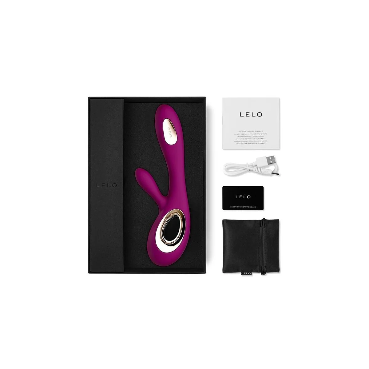 Soraya Wave Vibrator Rabbit Deep Rose von Lelo kaufen | Fesselliebe