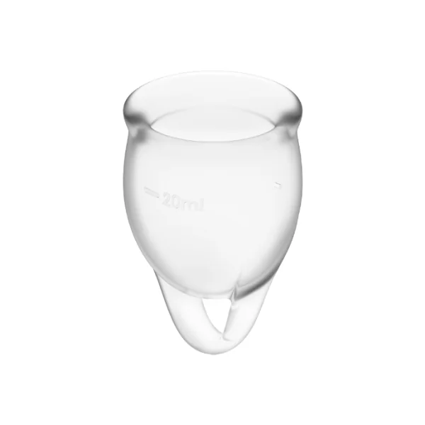 Feel Confident Menstrual Cup Clear 15 + 20 ml von Satisfyer Menstrual Cups kaufen | Fesselliebe