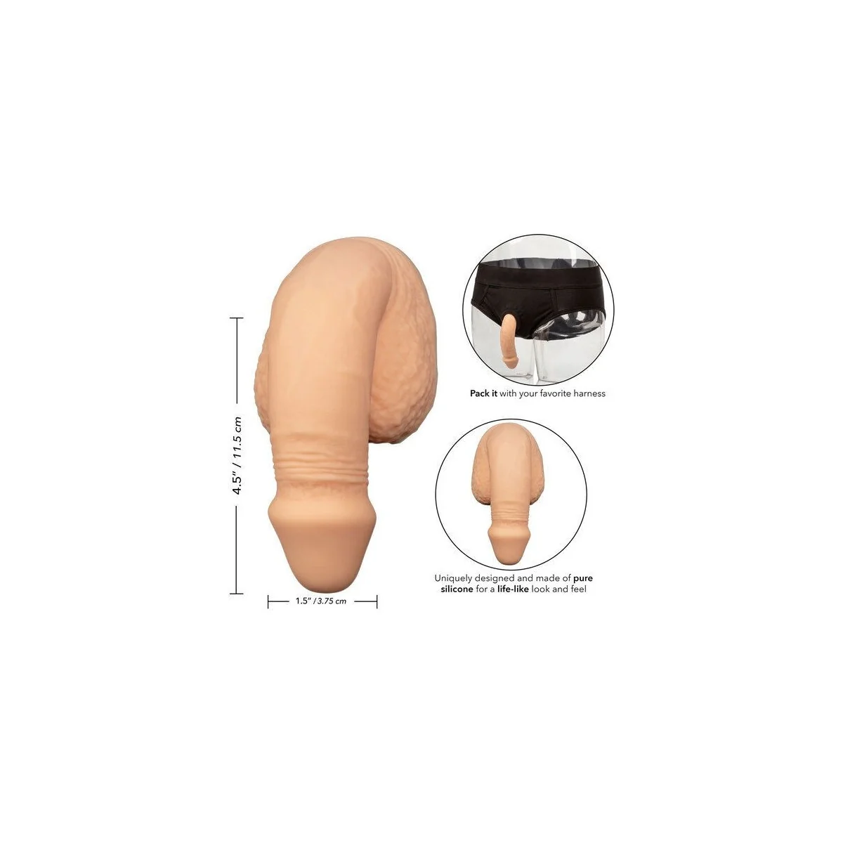 Silikon-Packung Penis 12.75 cm Fleisch von Calexotics kaufen | Fesselliebe