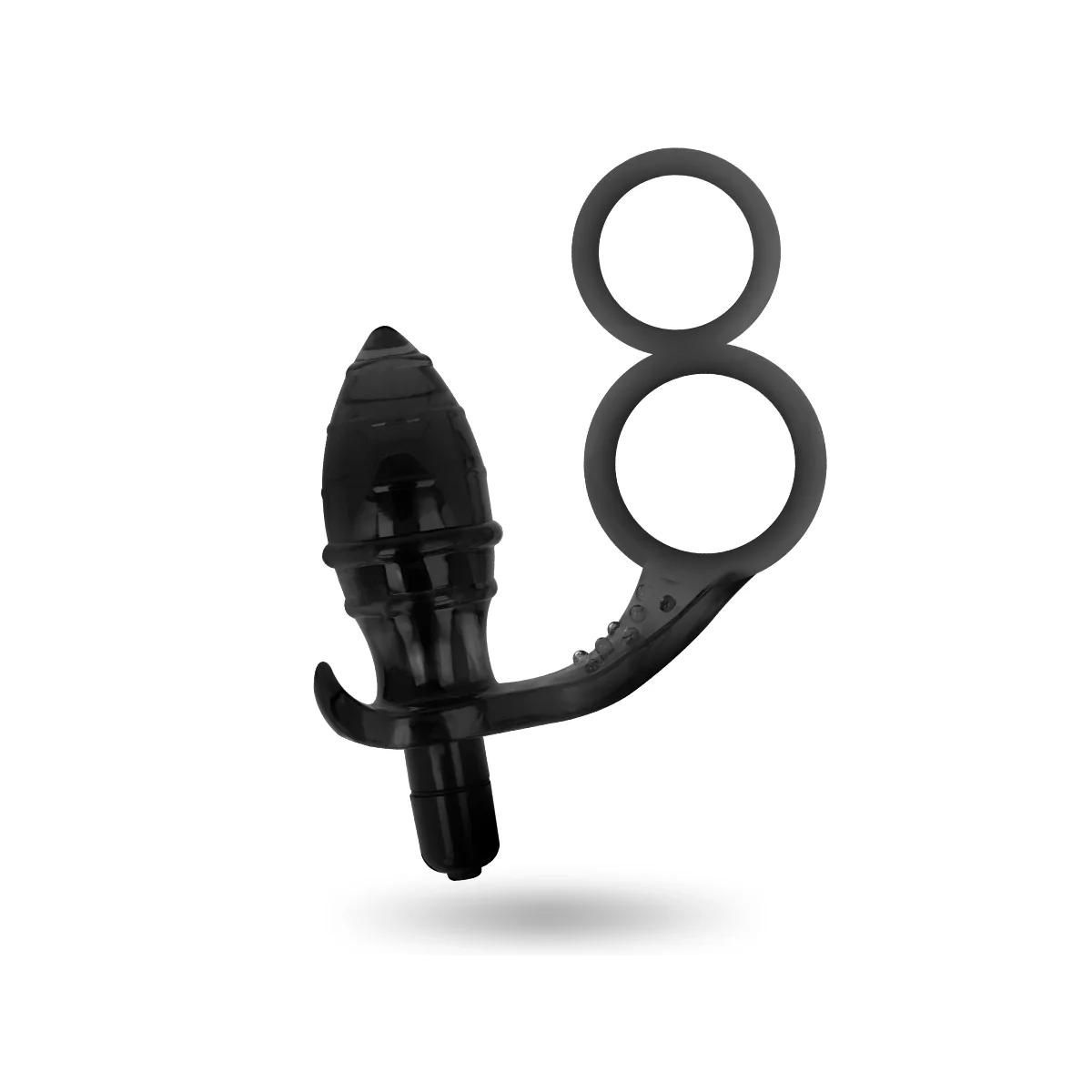 Analplug mit Doppeltem Schwarzen Ring von Addicted Toys kaufen | Fesselliebe