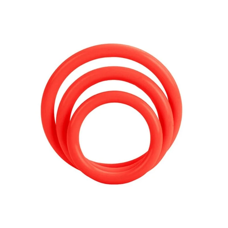 Tri-Rings Set Rot von Calexotics kaufen | Fesselliebe