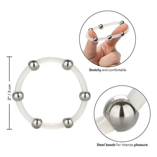 Stahlperlen-Silikonring XL von Calexotics kaufen | Fesselliebe