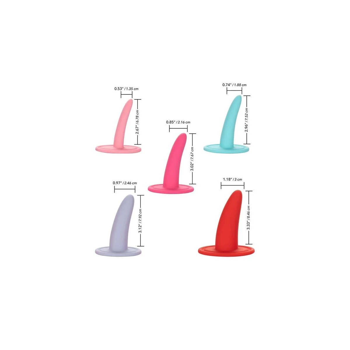 5-Teiliges Tragbares Dilator-Set von Calexotics kaufen | Fesselliebe