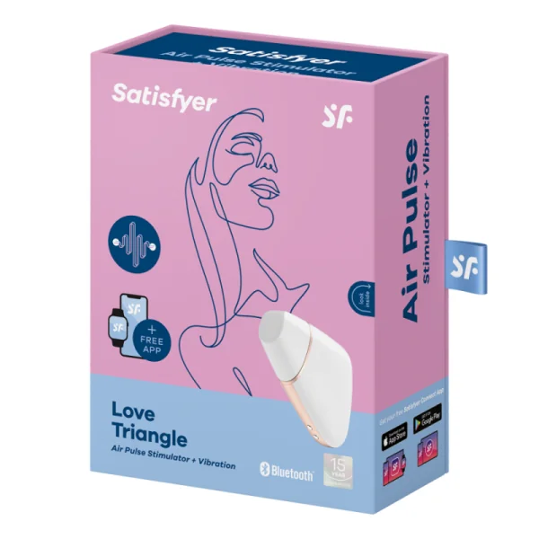 Love Triangle Stimulator & Vibrator Weiss von Satisfyer Connect kaufen | Fesselliebe