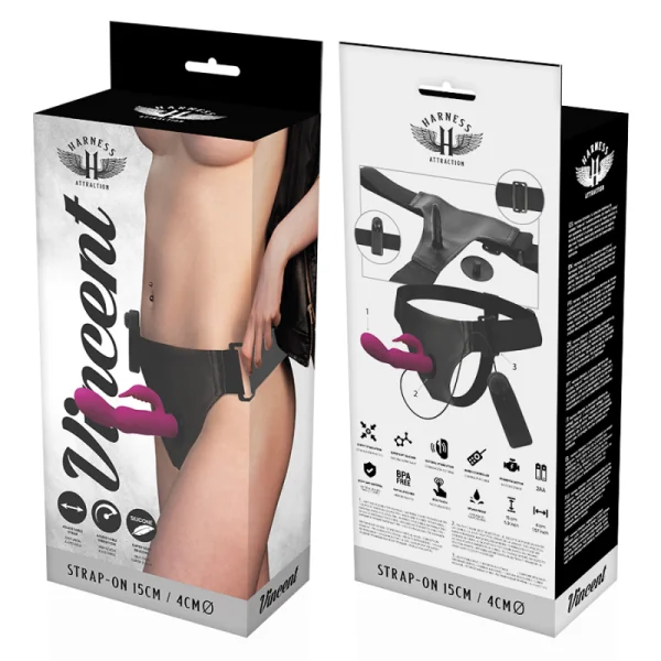 Rnes Vibrator Kaninchen Vincent 15 cm -O- 4 cm von Harness Attraction kaufen | Fesselliebe