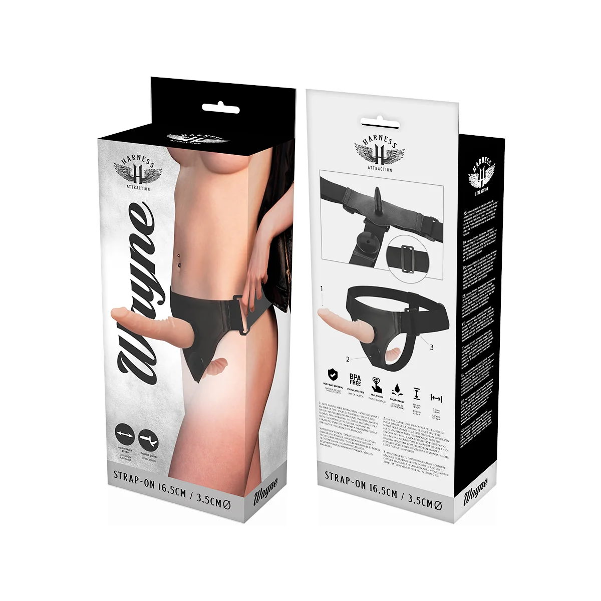 Wayne Double Penetraci N 16.5 cm -O- 3.5 cm von Harness Attraction kaufen | Fesselliebe