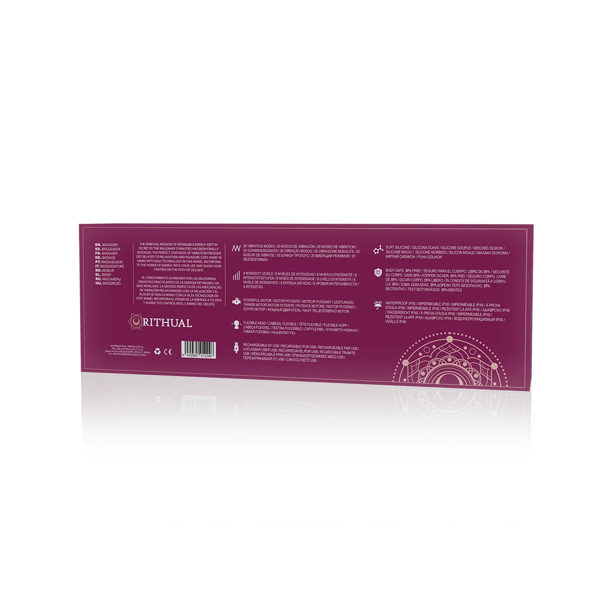 Leistungsstarker wiederaufladbarer Akasha - Wand 2.0 Orchidee von Rithual kaufen | Fesselliebe