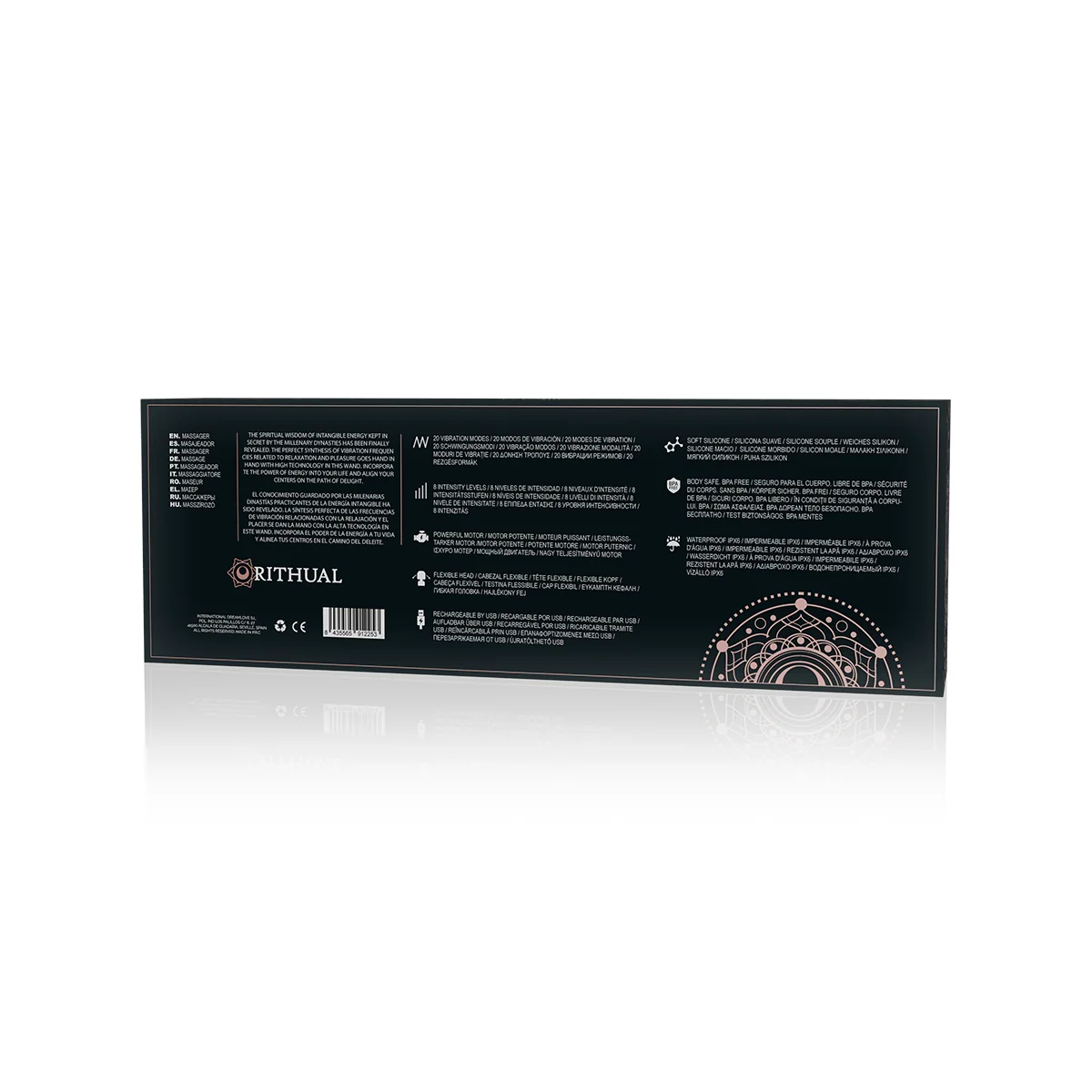 Leistungsstarker wiederaufladbarer Akasha - Wand 2.0 Schwarz von Rithual kaufen | Fesselliebe