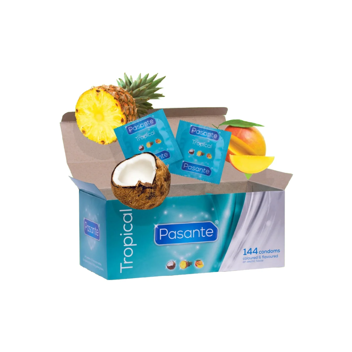Kondome Tropische Aromen 144 Stück von Pasante kaufen | Fesselliebe