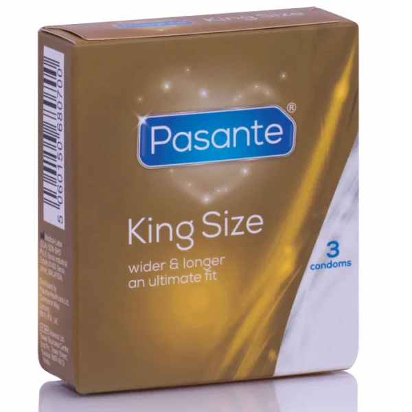 Kondome King Size 3 Stück von Pasante kaufen | Fesselliebe