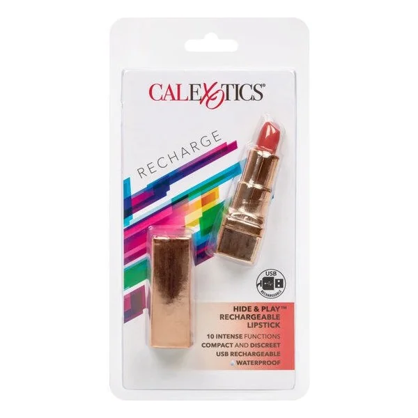 Bala wiederaufladbarer Lippenstift Hide & Play Rot von Calexotics kaufen | Fesselliebe