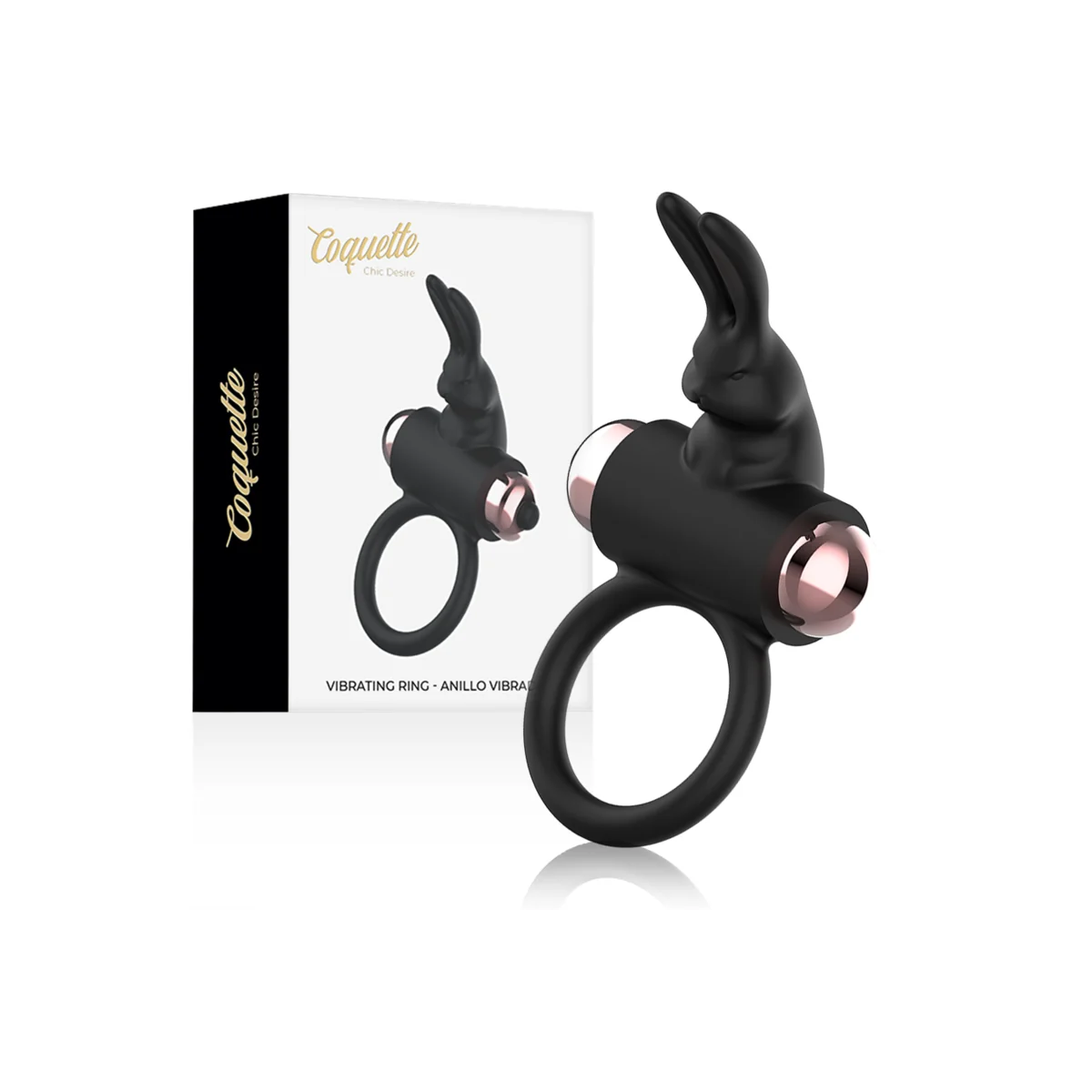 Cockring mit Vibrator Schwarz/ Gold von Coquette Toys kaufen | Fesselliebe