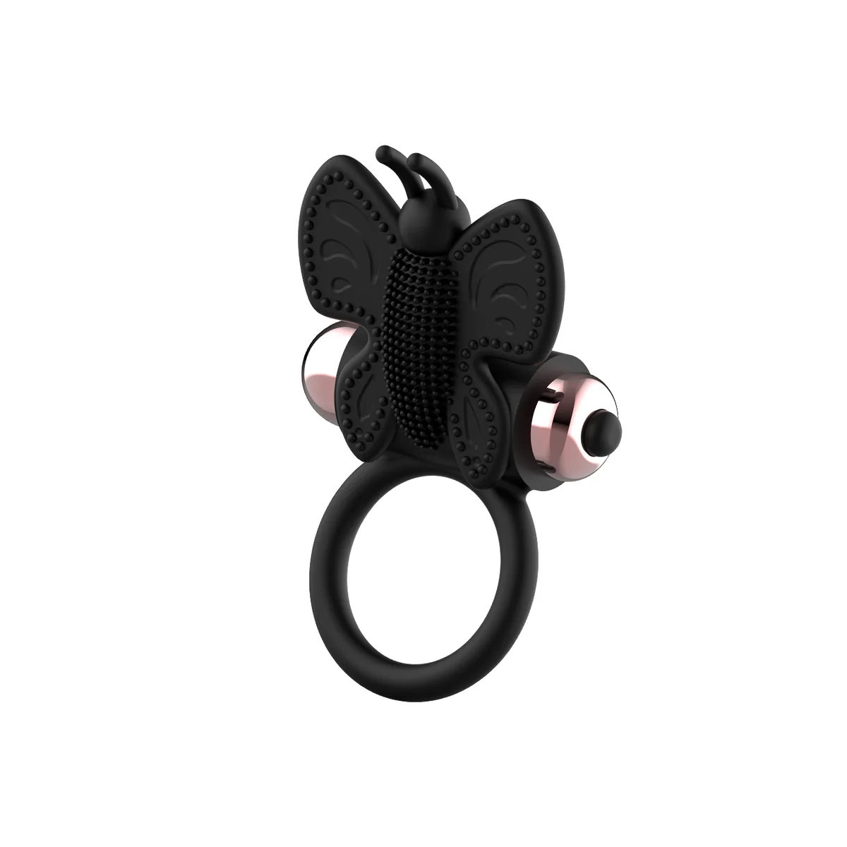 Cockring Schmetterling mit Vibrator Schwarz/ Gold von Coquette Toys kaufen | Fesselliebe