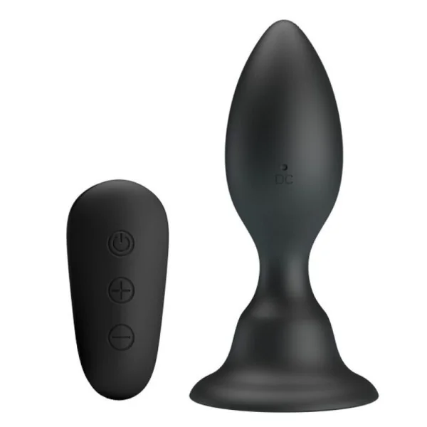 Analstecker mit Vibration, Schwarze mit Fernbedienung von Mr Play kaufen | Fesselliebe
