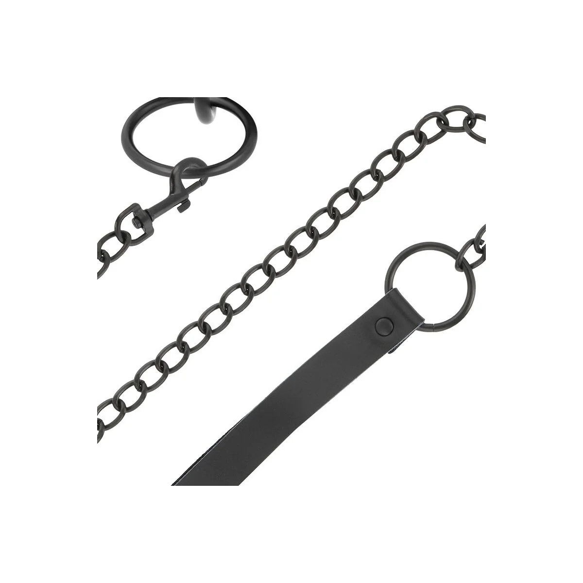 Schwarze Halskette mit Kette von Darkness Bondage kaufen | Fesselliebe