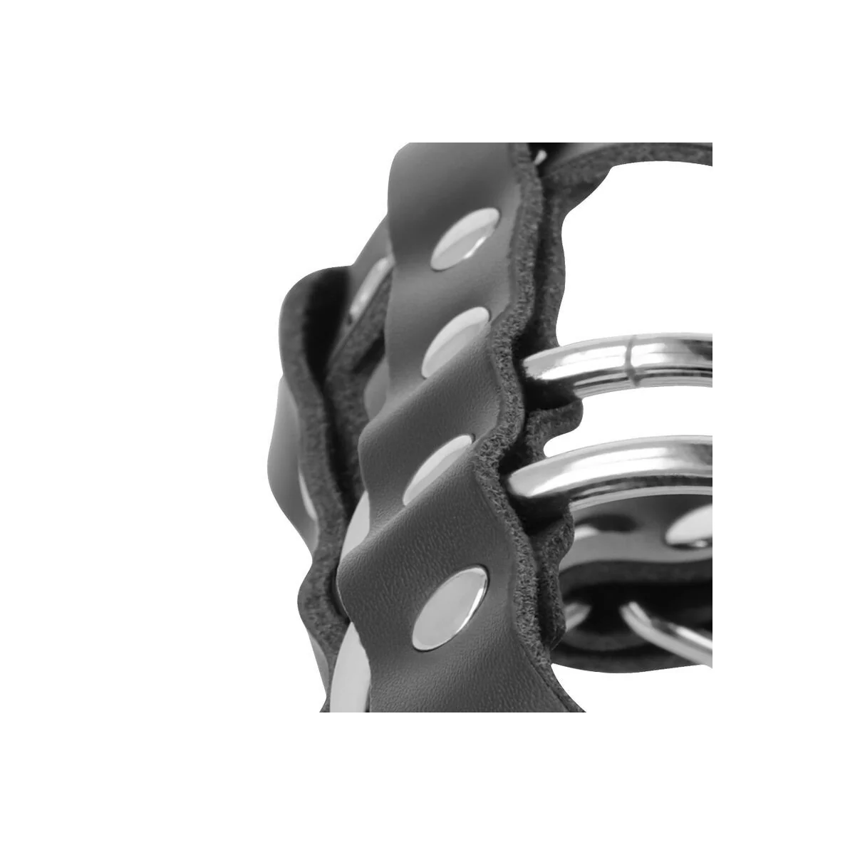 Keuschheitskfig aus Leder mit Schloss von Darkness Bondage kaufen | Fesselliebe