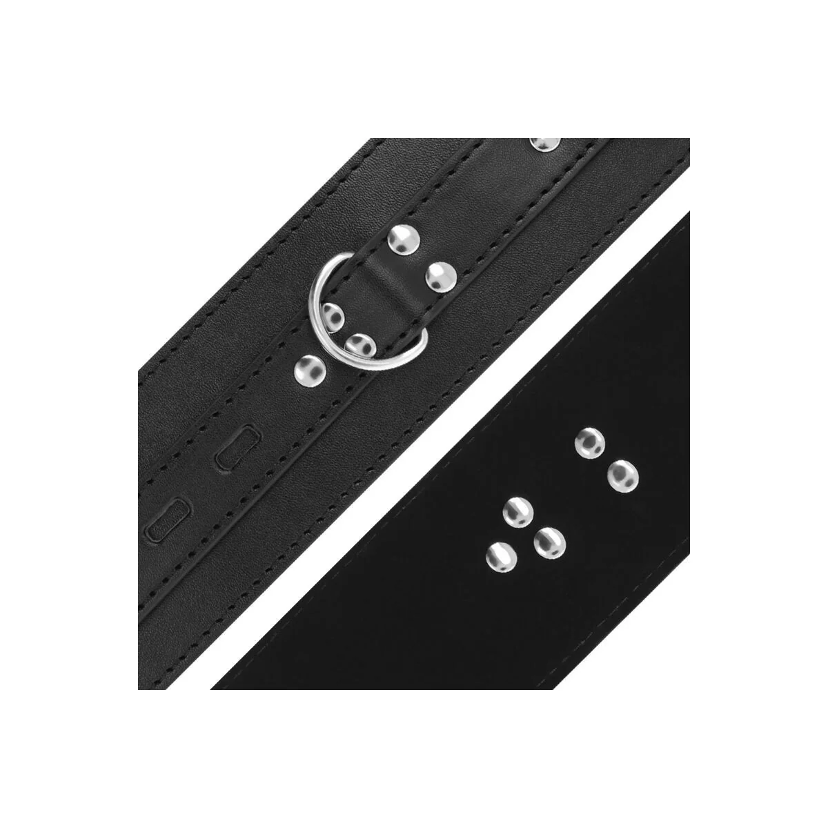 Handschellen aus Schwarzem Leder von Darkness Bondage kaufen | Fesselliebe