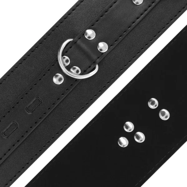 Handschellen aus Schwarzem Leder von Darkness Bondage kaufen | Fesselliebe