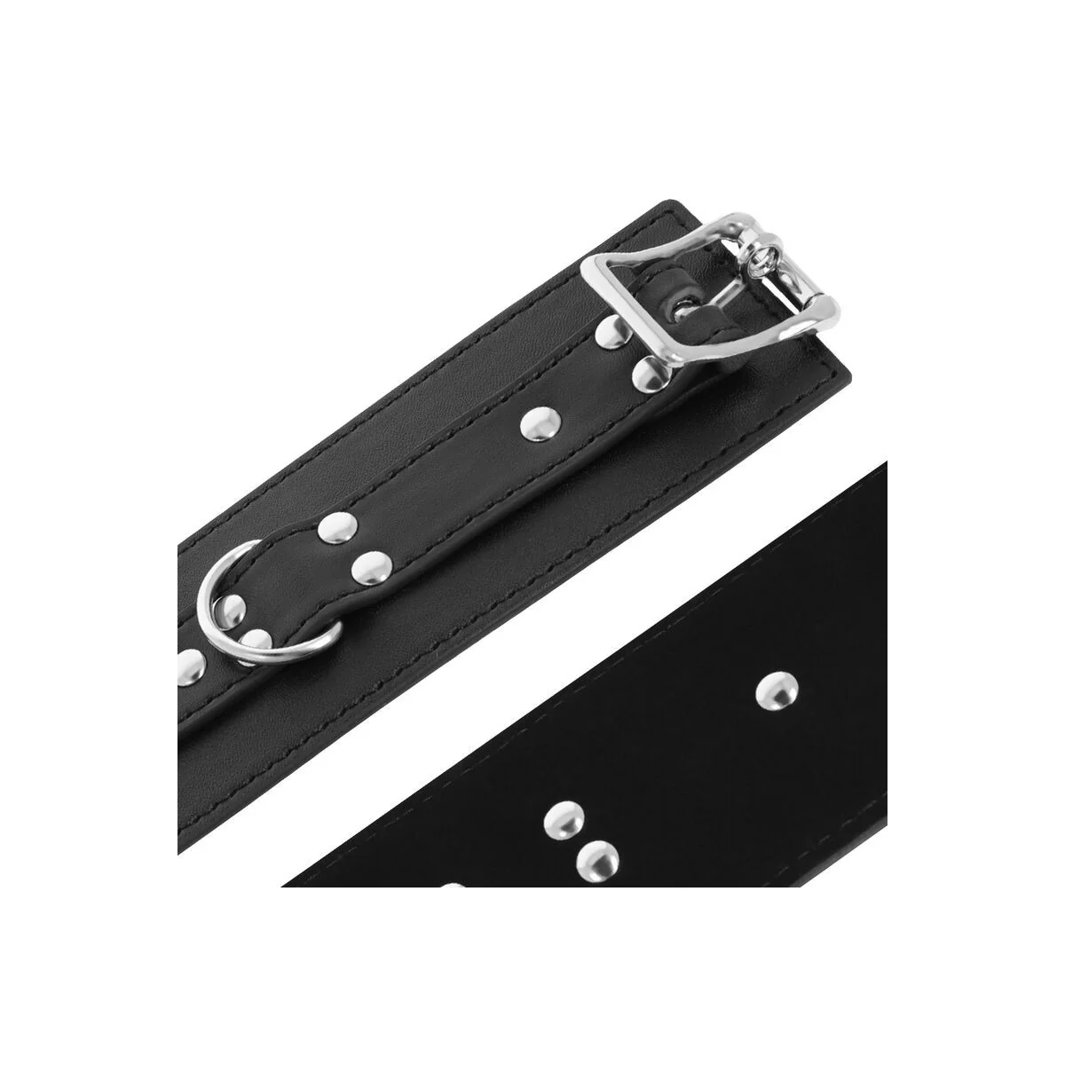 Handschellen aus Schwarzem Leder von Darkness Bondage kaufen | Fesselliebe