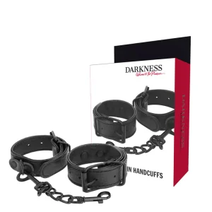 Breite, Dünne Texturierte Handschellen von Darkness Bondage kaufen | Fesselliebe