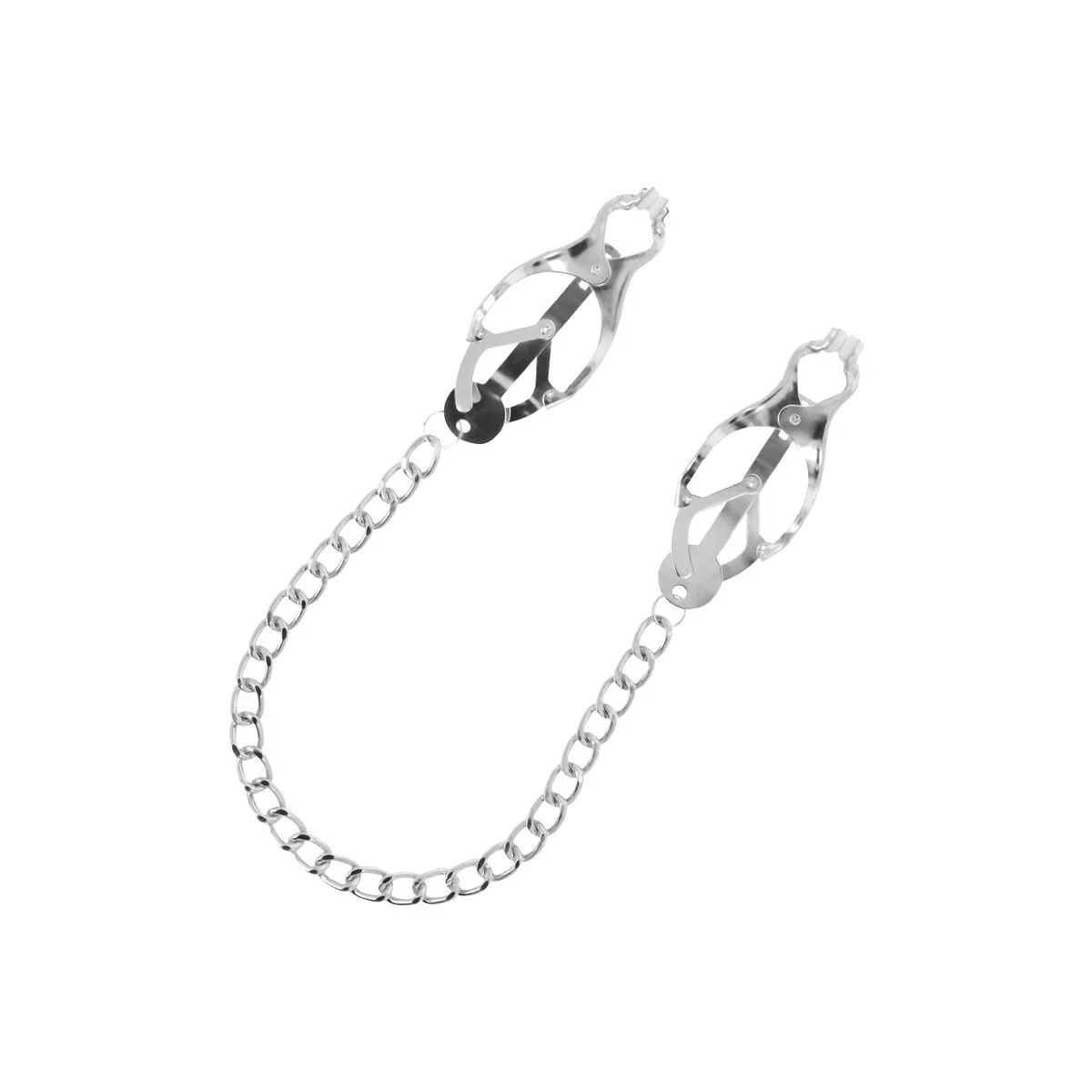 Nippelklemme aus Metall mit Kette von Darkness Bondage kaufen | Fesselliebe