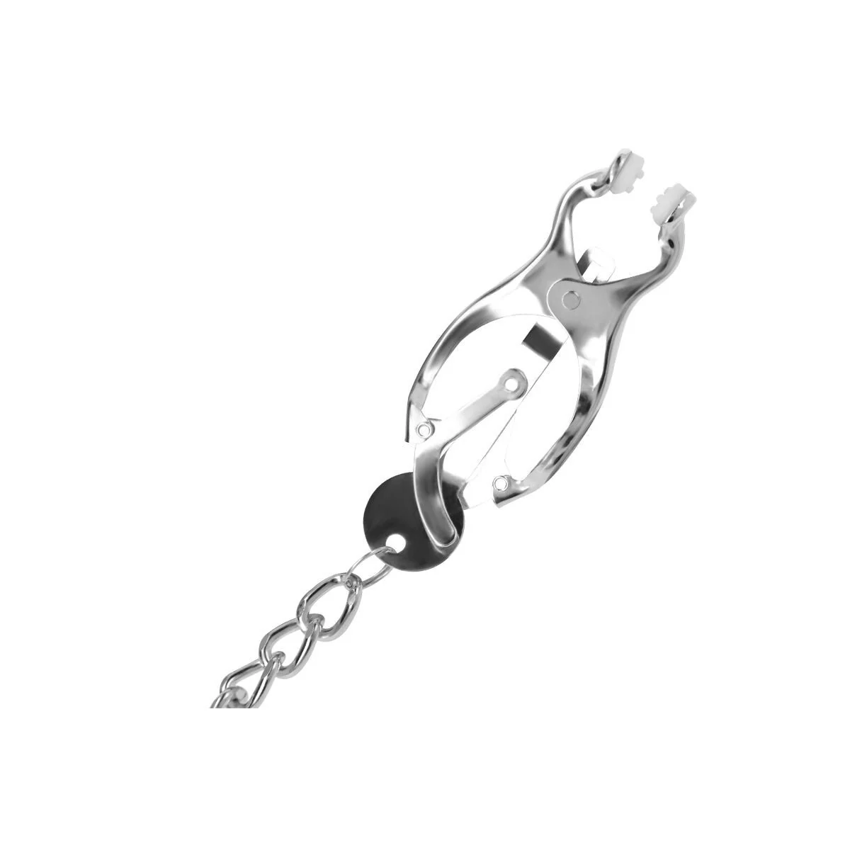 Nippelklemme aus Metall mit Kette von Darkness Bondage kaufen | Fesselliebe