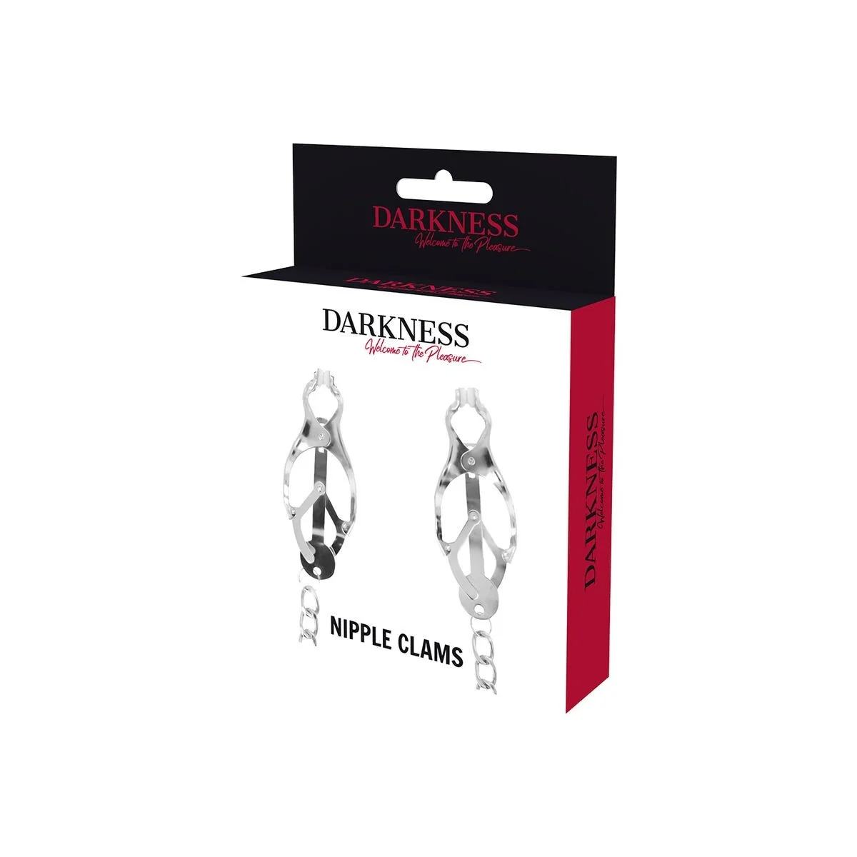 Nippelklemme aus Metall mit Kette von Darkness Bondage kaufen | Fesselliebe