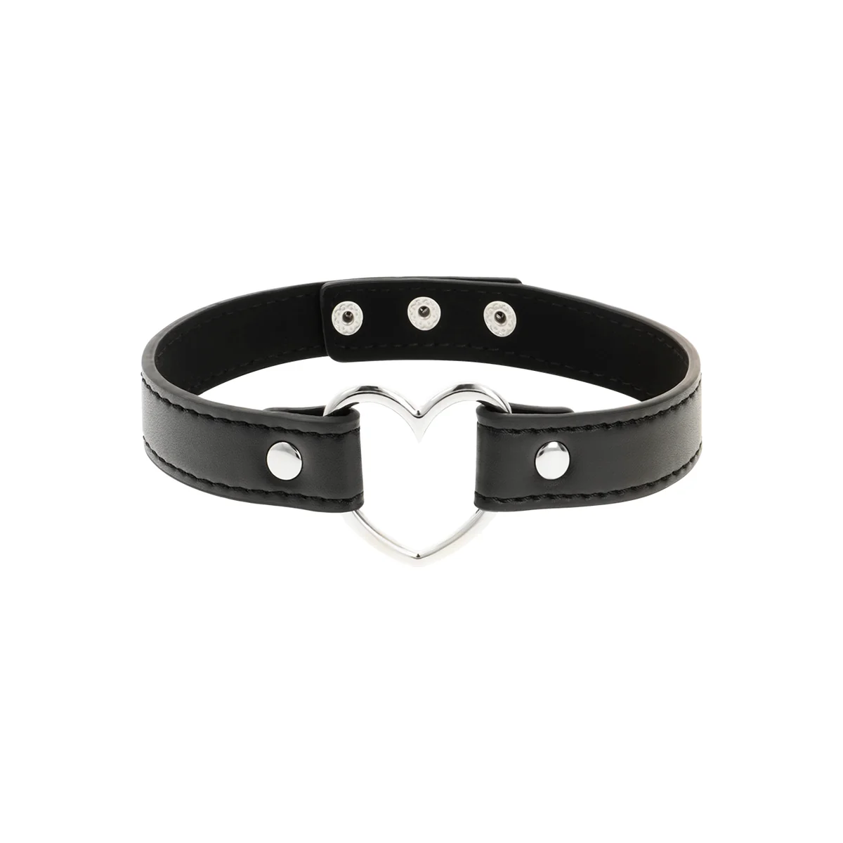 Veganes Leder-Halskette-Herz-Accessoire von Coquette Accessories kaufen | Fesselliebe