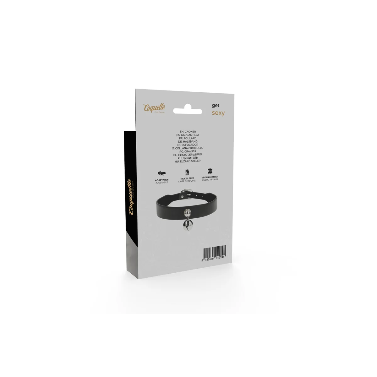 Halskette aus Veganem Leder für Damen Rassel-Zubehör von Coquette Accessories kaufen | Fesselliebe