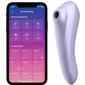 Dual Pleasure Air Pulse Vibrator Mauve von Satisfyer Connect kaufen | Fesselliebe