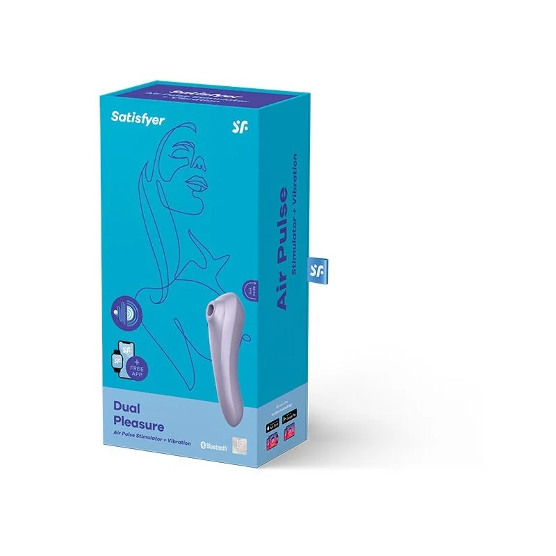 Dual Pleasure Air Pulse Vibrator Mauve von Satisfyer Connect kaufen | Fesselliebe 2