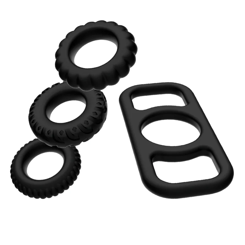 Cock Ring Set 4 Stück von Addicted Toys kaufen | Fesselliebe 2