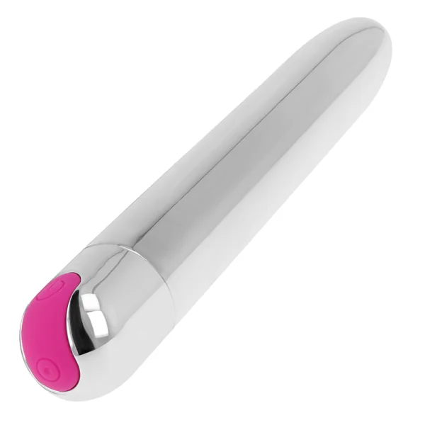 wiederaufladbarer Silbervibrator 10 Modi 18,5 cm von Ohmama Vibrators kaufen | Fesselliebe